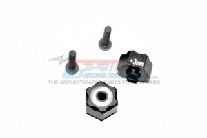 GPM SST010/+3MM ALUMINIUM HEX ADAPTER +3mm TRAXXAS LATRAX STADIUM SUPER TRUCK - SST010/+3MM-BK