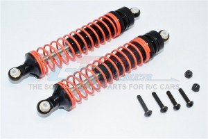 ALUMINIUM FRONT/REAR ADJUSTABLE SPRING DAMPER (105MM) - AXIAL RR10 BOMBER - Black - RR13105F/RP-BK-OR
