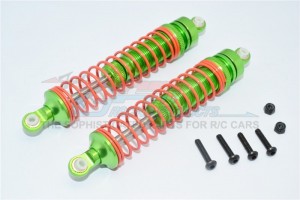 ALUMINIUM FRONT/REAR ADJUSTABLE SPRING DAMPER (105MM) - AXIAL RR10 BOMBER - Green - RR13105F/RP-G-OR