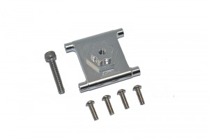 GPM LU4005 ALUMINIUM SPARE TIRE MOUNT LOSI  RC 1/10 4WD LASERNUT TENACITY ULTRA 4 ROCK TACER LOS03028 - SILVER - LU4005-S