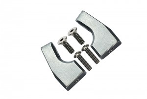 GPM LM024 ALUMINUM SERVO MOUNT TEAM LOSI RC 1/18 2WD MINI-T 2.0 STADIUM TRUCK LOS01015 - GUN SILVER - LM024-GS