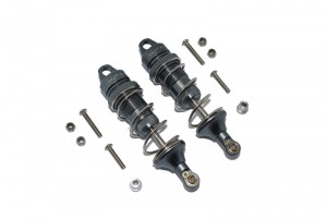 GPM LU4086F ALUMINUM FRONT THICKENED SPRING DAMPERS 86mm  LOSI 1/10 4WD LASERNUT TENACITY ULTRA 4 ROCK TACER LOS03028 - GUN SILVER - LU4086F-GS-S