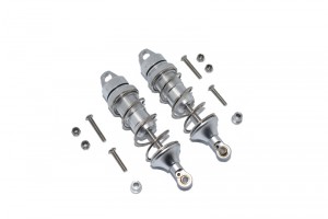 GPM LU4086F ALUMINUM FRONT THICKENED SPRING DAMPERS 86mm  LOSI 1/10 4WD LASERNUT TENACITY ULTRA 4 ROCK TACER LOS03028 - SILVER - LU4086F-S-S