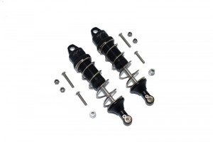 GPM LU4101R ALUMINUM REAR THICKENED SPRING DAMPERS 101mm LOSI 1/10 4WD LASERNUT TENACITY ULTRA 4 ROCK TACER LOS03028 - BLACK - LU4101R-BK-S