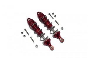 GPM LU4101R ALUMINUM REAR THICKENED SPRING DAMPERS 101mm LOSI 1/10 4WD LASERNUT TENACITY ULTRA 4 ROCK TACER LOS03028 - RED - LU4101R-R-S