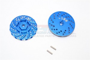 ALUMINIUM FRONT/REAR WHEEL HEX CLAW +3MM WITH BRAKE DISK- AXIAL SCX10 II - SCX2006/DISK-B