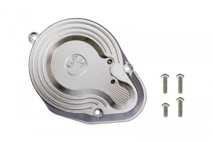 GPM RBX038GC ALUMINUM MAIN GEAR COVER AXIAL 1/10 4WD RBX10 RYFT BRUSHLESS ROCK BOUNCER AXI03005 - GUN SILVER - RBX038GC-GS