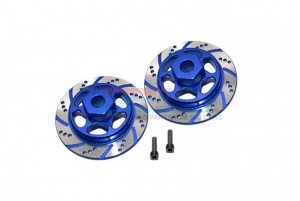 GPM RBX010 ALUMINUM HEX WITH BRAKE DISK (SILVER INLAY VERSION) AXIAL RACING 1/10 4WD RBX10 RYFT BRUSHLESS ROCK BOUNCER AXI03005 - BLUE - RBX010-B