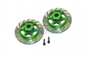 GPM RBX010 ALUMINUM HEX WITH BRAKE DISK (SILVER INLAY VERSION) AXIAL RACING 1/10 4WD RBX10 RYFT BRUSHLESS ROCK BOUNCER AXI03005 - GREEN - RBX010-G