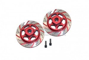 GPM RBX010 ALUMINUM HEX WITH BRAKE DISK (SILVER INLAY VERSION) AXIAL RACING 1/10 4WD RBX10 RYFT BRUSHLESS ROCK BOUNCER AXI03005 - RED - RBX010-R