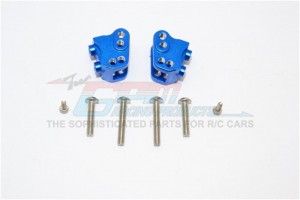 ALUMINIUM FRONT/REAR LINK MOUNTS - AXIAL SCX10 II - Blue - SCX2008-B