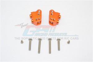 ALUMINIUM FRONT/REAR LINK MOUNTS - AXIAL SCX10 II - Orange - SCX2008-OR