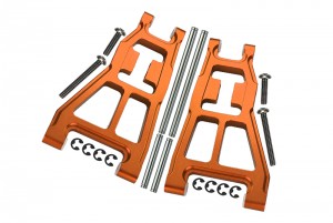 GPM DT3055 ALUMINIUM FRONT LOWER SUSPENSION ARM TAMIYA RC 1/10 DT-03 BUGGY - ORANGE - DT3055-OR