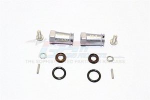 ALUMINIUM WHEEL HEX ADAPTERS 23MM WIDTH (USE FOR 4MM THREAD WHEEL SHAFT & 4MM HOLE WHEEL) - AXIAL SCX10 II - SCX2010/23MM-GS