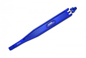 GPM GT0126L ALUMINUM BATTERY HOLD-DOWN PLATE RC TRAXXAS 1/10 4WD 4-TEC 3.0 CAR - BLUE - GT0126L-B