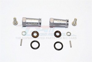 ALUMINIUM WHEEL HEX ADAPTERS 27MM WIDTH (USE FOR 4MM THREAD WHEEL SHAFT & 4MM HOLE WHEEL) - AXIAL SCX10 II - SCX2010/27MM-GS