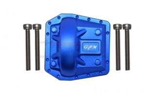 GPM SCX6012A ALUMINUM FRONT/REAR GEARBOX COVER AXI252002 AXIAL 1/6 4WD SCX6 CRAWLER JEEP JLU WRANGLER AXI05000 - BLUE - SCX6012A-B