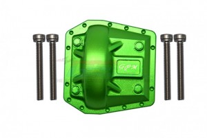 GPM SCX6012A ALUMINUM FRONT/REAR GEARBOX COVER AXI252002 AXIAL 1/6 4WD SCX6 CRAWLER JEEP JLU WRANGLER AXI05000 - GREEN - SCX6012A-G
