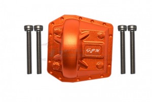 GPM SCX6012A ALUMINUM FRONT/REAR GEARBOX COVER AXI252002 AXIAL 1/6 4WD SCX6 CRAWLER JEEP JLU WRANGLER AXI05000 - ORANGE - SCX6012A-OR