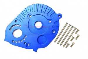 GPM RBX018 ALUMINUM MOTOR MOUNT PLATE WITH HEAT SINK FINS AXIAL AXIAL RC 1/10 4WD RBX10 RYFT BRUSHLESS ROCK BOUNCER - BLUE - RBX018-B