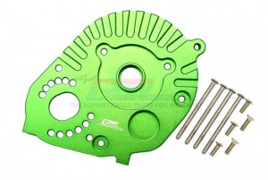 GPM RBX018 ALUMINUM MOTOR MOUNT PLATE WITH HEAT SINK FINS AXIAL AXIAL RC 1/10 4WD RBX10 RYFT BRUSHLESS ROCK BOUNCER - GREEN - RBX018-G