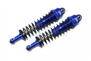 GPM SCX6145F/R ALUMINUM FRONT / REAR THICKENED SPRING DAMPERS 145mm AXIAL 1/6 4WD SCX6 JEEP JLU WRANGLER CRAWLER AXI05000 - BLUE - SCX6145F/R-B-BK