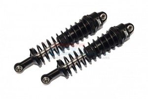 GPM SCX6145F/R ALUMINUM FRONT / REAR THICKENED SPRING DAMPERS 145mm AXIAL 1/6 4WD SCX6 JEEP JLU WRANGLER CRAWLER AXI05000 - BLACK - SCX6145F/R-BK-BK