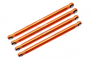 GPM LMT049F/R ALUMINUM FRONT/REAR UPPER & LOWER CHASSIS LINKS PARTS TREE TEAM LOSI 1/8 LMT 4WD SOLID AXLE MONSTER TRUCK LOS04022 - ORANGE - LMT049F/R-OR