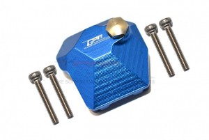 GPM SCX3012A ALUMINUM FRONT / REAR GEARBOX COVER AXIAL RACING SCX-III CRAWLER - BLUE - SCX3012A-B