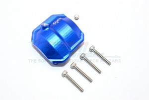 ALUMINIUM FRONT/REAR DIFFERENTIAL COVER WITH HOLE - AXIAL SCX10 II - Blue - SCX2012AO-B