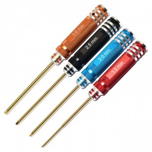 ROADTECH NSD054-OC Aluminium 4 colors 4pcs Set Hex 1.5/2.0/2.5/3.0mm Ti Tips - NSD054-OC