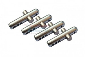 GPM MAVE201FR ALUMINUM STEEL FRONT & REAR BODY POST ARRMA 1/8 4WD VENDETTA 4X4 3S BLX BRUSHLESS SPEED BASH RACER ARA4319V3 - GUN SILVER - MAVE201FR-GS