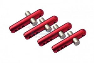 GPM MAVE201FR ALUMINUM STEEL FRONT & REAR BODY POST ARRMA 1/8 4WD VENDETTA 4X4 3S BLX BRUSHLESS SPEED BASH RACER ARA4319V3 - RED - MAVE201FR-R