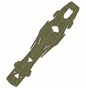 3RACING SAK-D552 Graphite Chassis For 1/10 RC SAKURA D5 MR DRIFT CAR - SAK-D552/GO