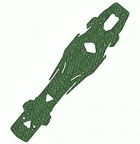 3RACING SAK-D552 Graphite Chassis For 1/10 RC SAKURA D5 MR DRIFT CAR - SAK-D552/GR