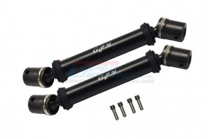 GPM LMT037SA ALUMINIUM FRONT+REAR UNIVERSAL CVD DRIVE SHAFT LOSI 1/8 LMT 4WD SOLID AXLE MONSTER TRUCK LOS04022 - BLACK - LMT037SA-BK