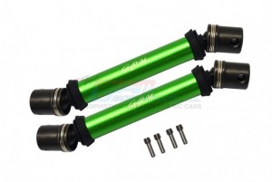 GPM LMT037SA ALUMINIUM FRONT+REAR UNIVERSAL CVD DRIVE SHAFT LOSI 1/8 LMT 4WD SOLID AXLE MONSTER TRUCK LOS04022 - GREEN - LMT037SA-G
