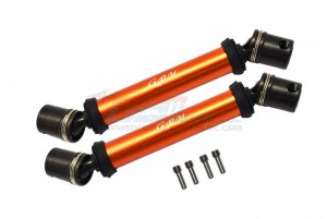 GPM LMT037SA ALUMINIUM FRONT+REAR UNIVERSAL CVD DRIVE SHAFT LOSI 1/8 LMT 4WD SOLID AXLE MONSTER TRUCK LOS04022 - ORANGE - LMT037SA-OR