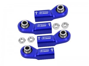 GPM SCX6161/BE ALUMINUMBALL ENDS FOR ORIGINAL FRONT STEERING TIE ROD AXIAL RC 1/6 4WD SCX6 JEEP JLU WRANGLER AXI05000 - BLUE - SCX6161/BE-B