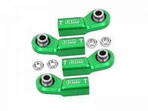 GPM SCX6161/BE ALUMINUMBALL ENDS FOR ORIGINAL FRONT STEERING TIE ROD AXIAL RC 1/6 4WD SCX6 JEEP JLU WRANGLER AXI05000 - GREEN - SCX6161/BE-G