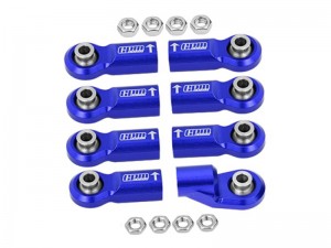 GPM SCX6160F/BE ALUMINUMBALL ENDS FOR ORIGINAL FRONT LINK BAR AXIAL RC 1/6 4WD SCX6 JEEP JLU WRANGLER AXI05000 - BLUE - SCX6160F/BE-B