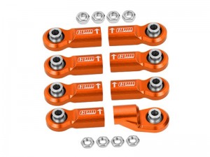 GPM SCX6160F/BE ALUMINUMBALL ENDS FOR ORIGINAL FRONT LINK BAR AXIAL RC 1/6 4WD SCX6 JEEP JLU WRANGLER AXI05000 - SCX6160F/BE-OR