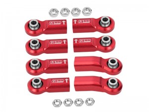GPM SCX6160R/BE ALUMINUM BALL ENDS FOR ORIGINAL REAR LINK BAR AXIAL RC 1/6 4WD SCX6 JEEP JLU WRANGLER AXI05000 - SCX6160R/BE-R