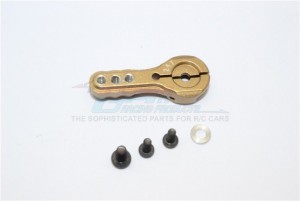 GPM SH024T3 ALUMINIUM SERVO HORN FOR 24T SPLINE  OUTPUT SHAFT 3 HOLES DESIGN FOR  AIRTRONICS / KO / JR - SH024T3-TIT