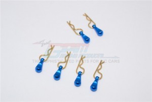 GPM BCM003XS BODY CLIPS W/ ALUMINIUM MOUNT For 1/12 1/16 1/18 RC Car - BCM003XS-B