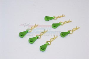 GPM BCM002M BODY CLIPS ALUMINIUM MOUNT For 1/10 1/16 1/18 RC Car - BCM002M-G