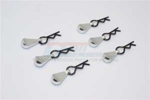 GPM BCM002M BODY CLIPS ALUMINIUM MOUNT For 1/10 1/16 1/18 RC Car - BCM002M-S
