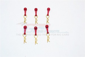 GPM BCM001S BODY CLIPS ALUMINIUM MOUNT For 1/10 1/16 1/18 RC Car - BCM001S-R