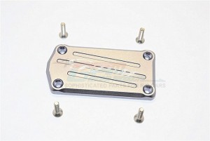 GPM SCX2017 ALUMINIUM RECEIVER COVER 1/10 RC AXIAL SCX10 II CRAWLER - Gun silver - SCX2017-GS