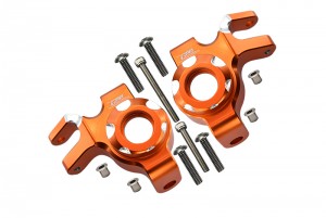 GPM SCX6021 ALUMINUM FRONT KNUCKLE ARMS AXI252004 AXIAL RACING 1/6 RC 4WD SCX-6 CRAWLER - ORANGE - SCX6021-OR